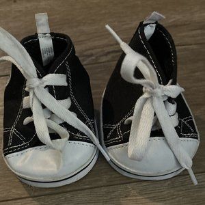 Build A Bear High Top Black & White Sneakers Shoes Teddy Converse Style …